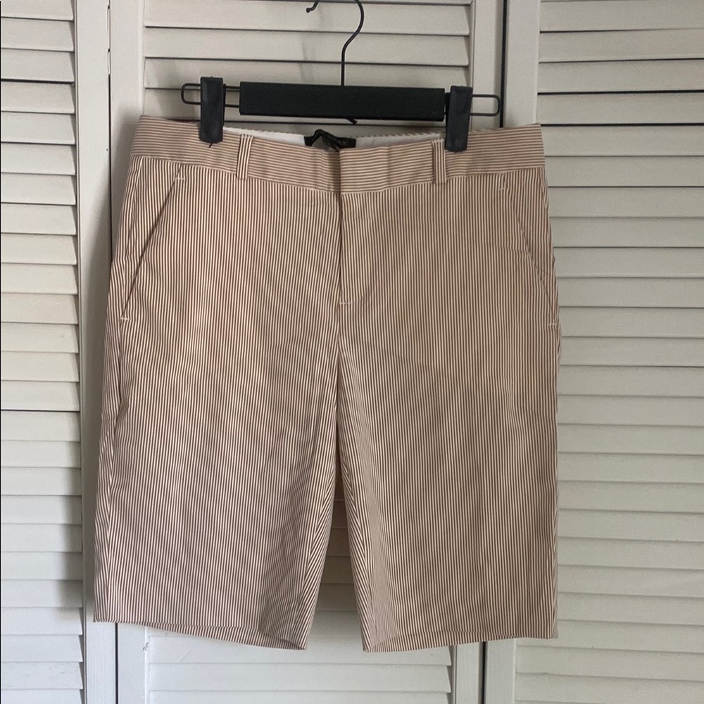 Men's Tan Striped Shorts
